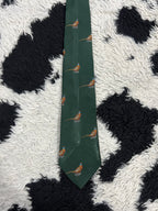 Embroidered Pheasants Tie