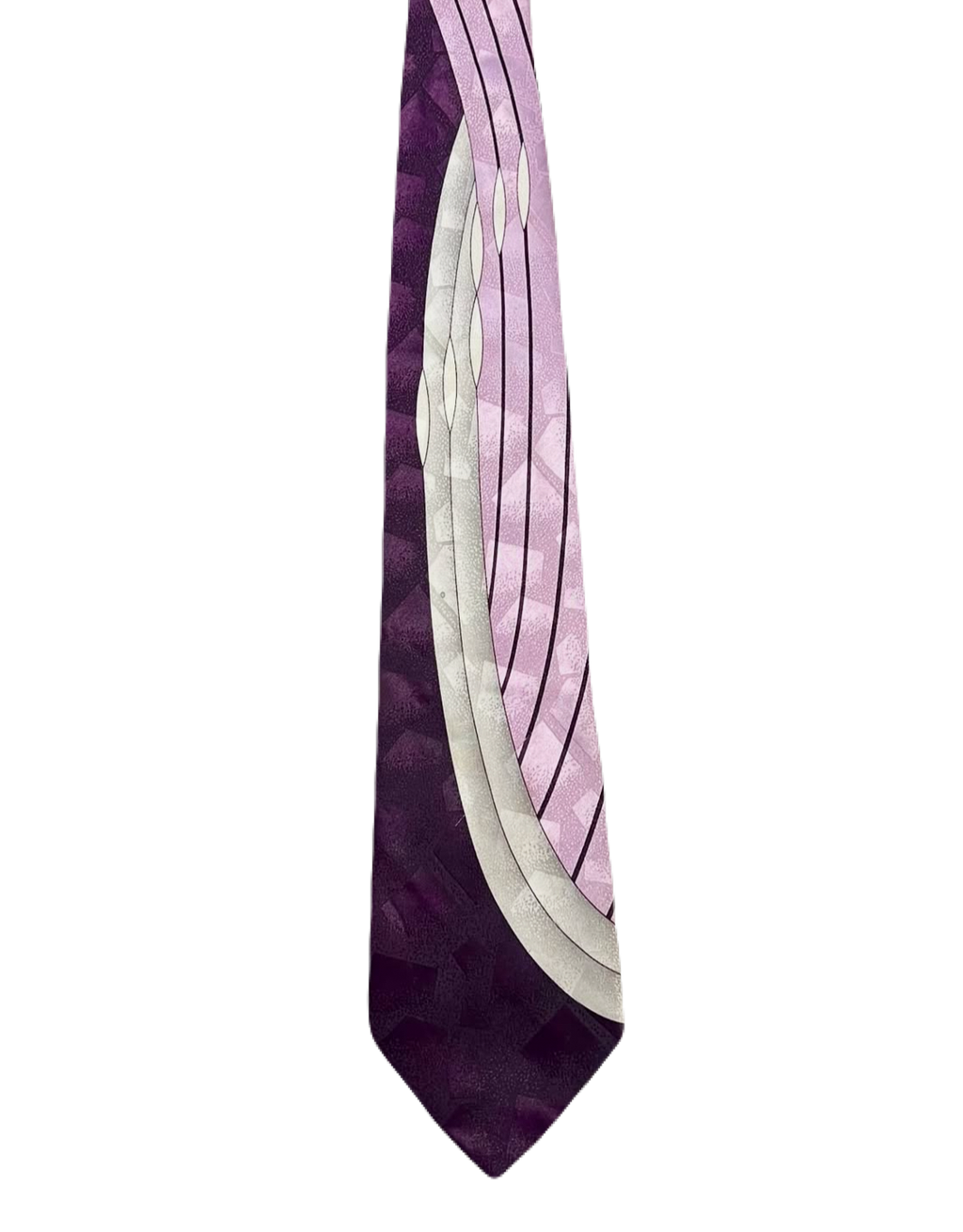 Hansom Purple Abstract Tie