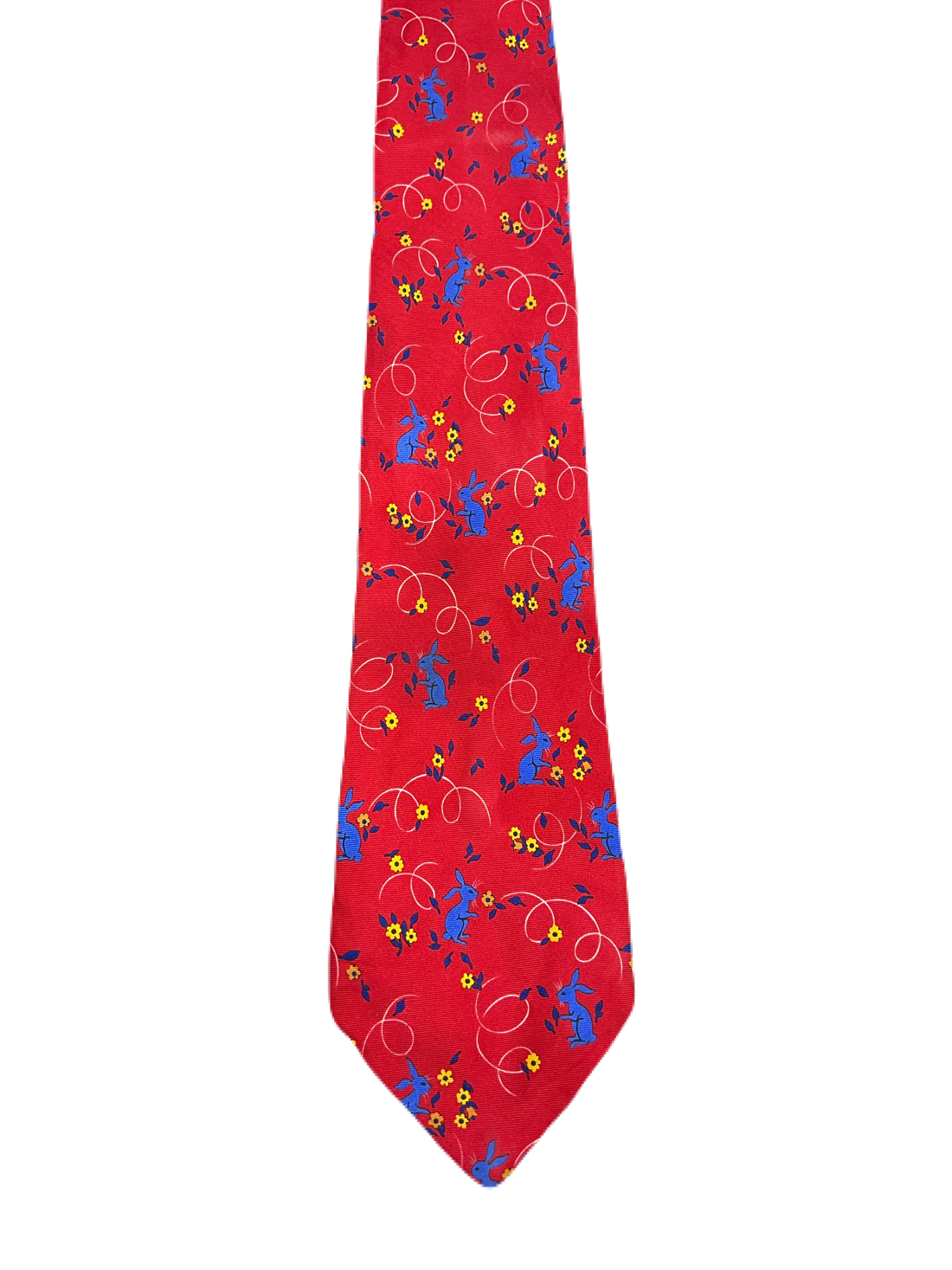 Bunnies in Flowers Tie