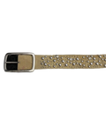 Beige Rhinestone Studded Belt