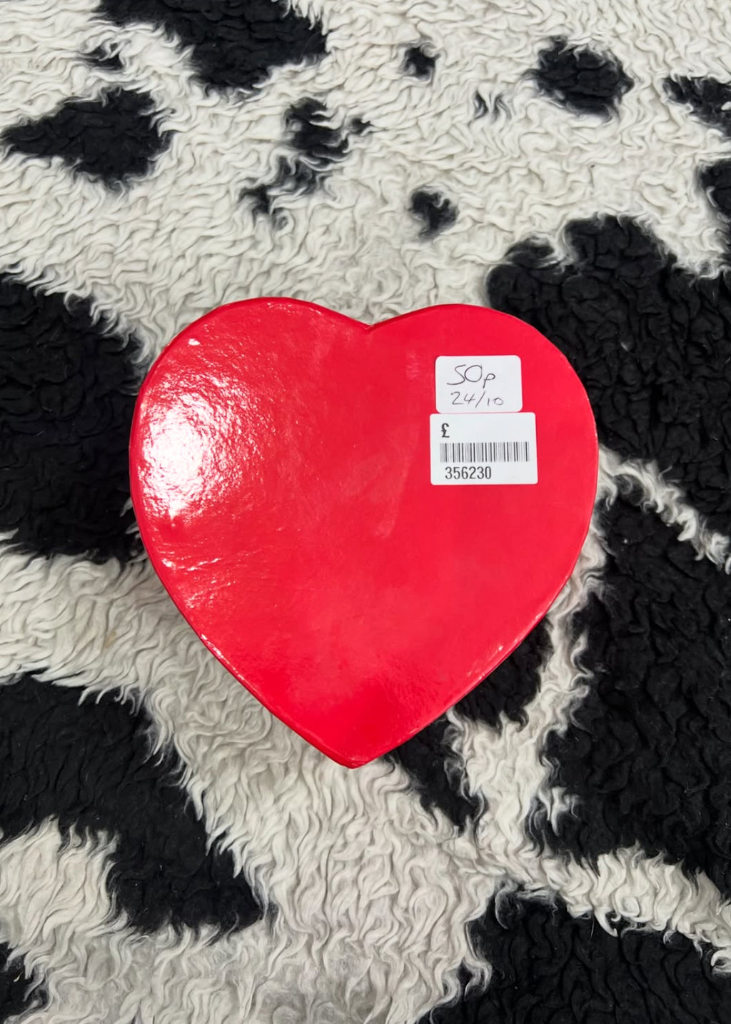 Cardboard Red Heart Box