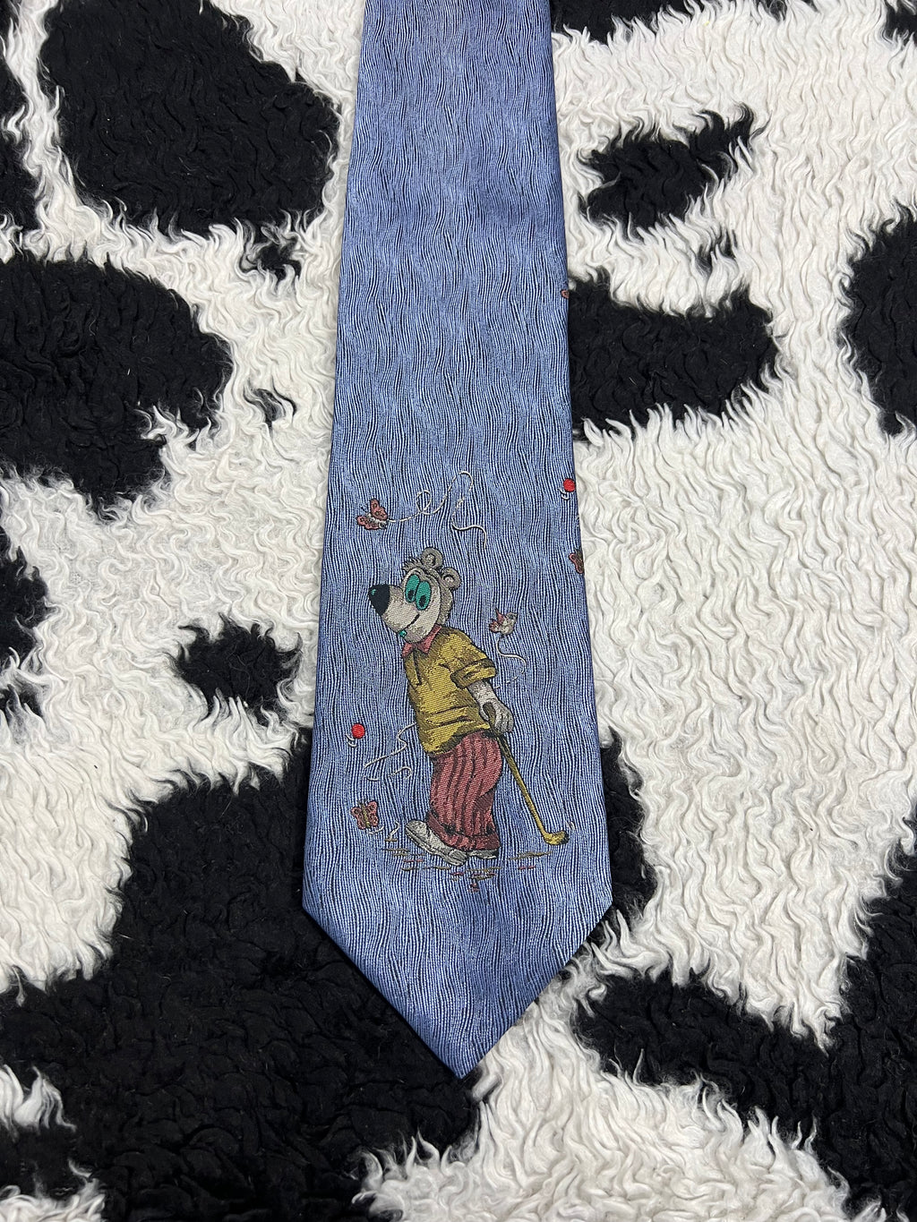 Vogue Mouse Embroidered Tie