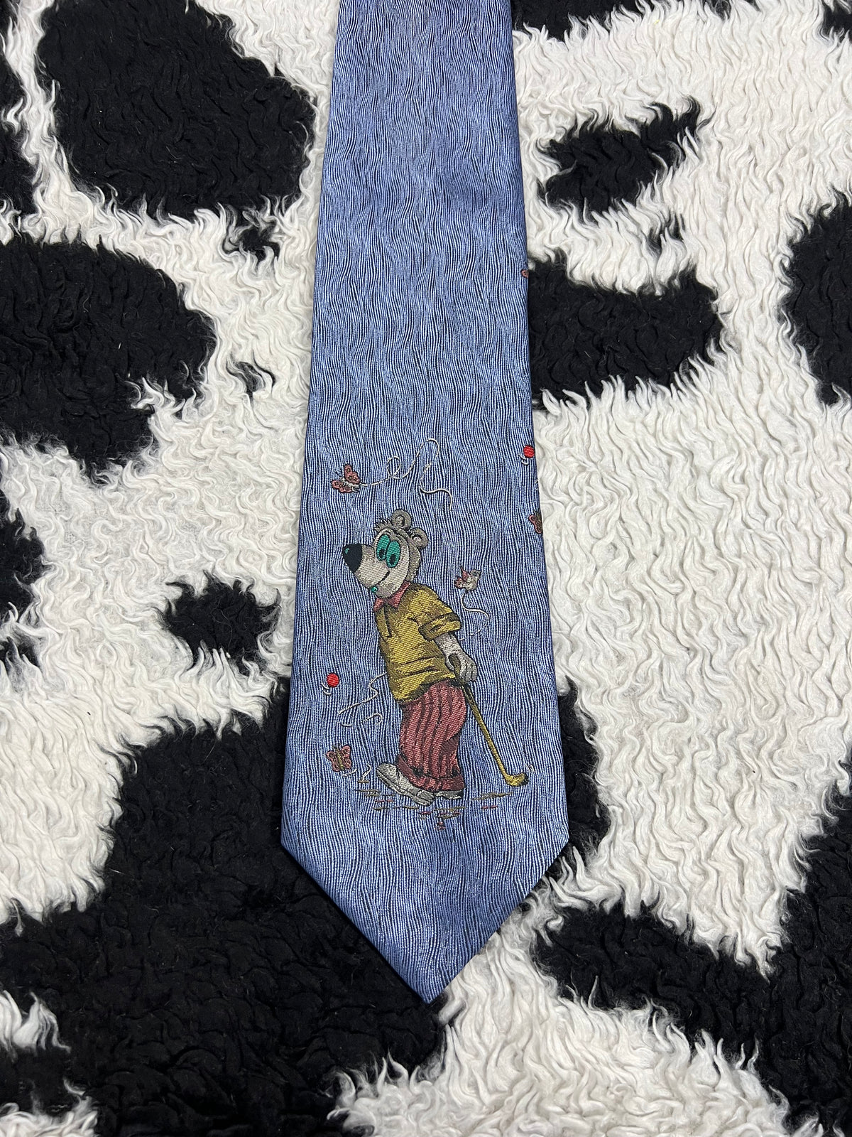 Vogue Mouse Embroidered Tie