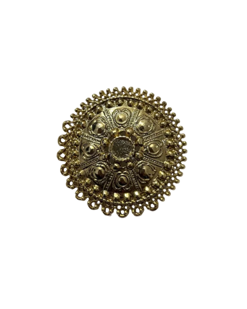 Gold Metal Brooch