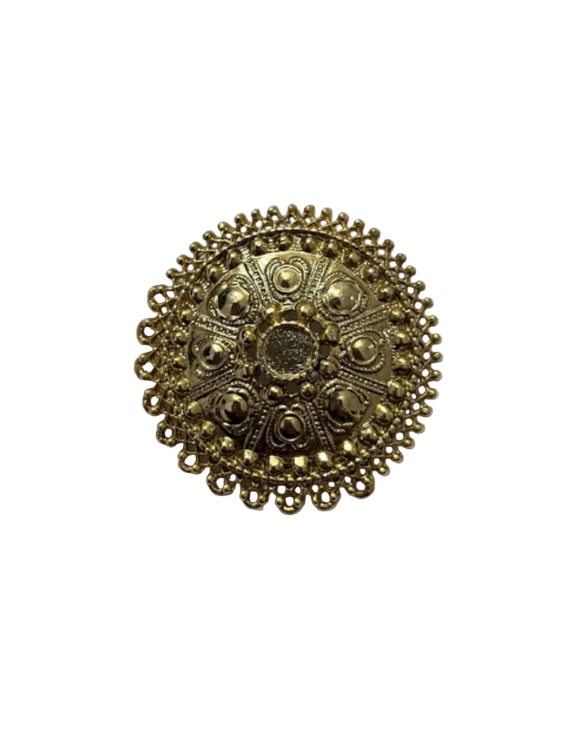 Gold Metal Brooch