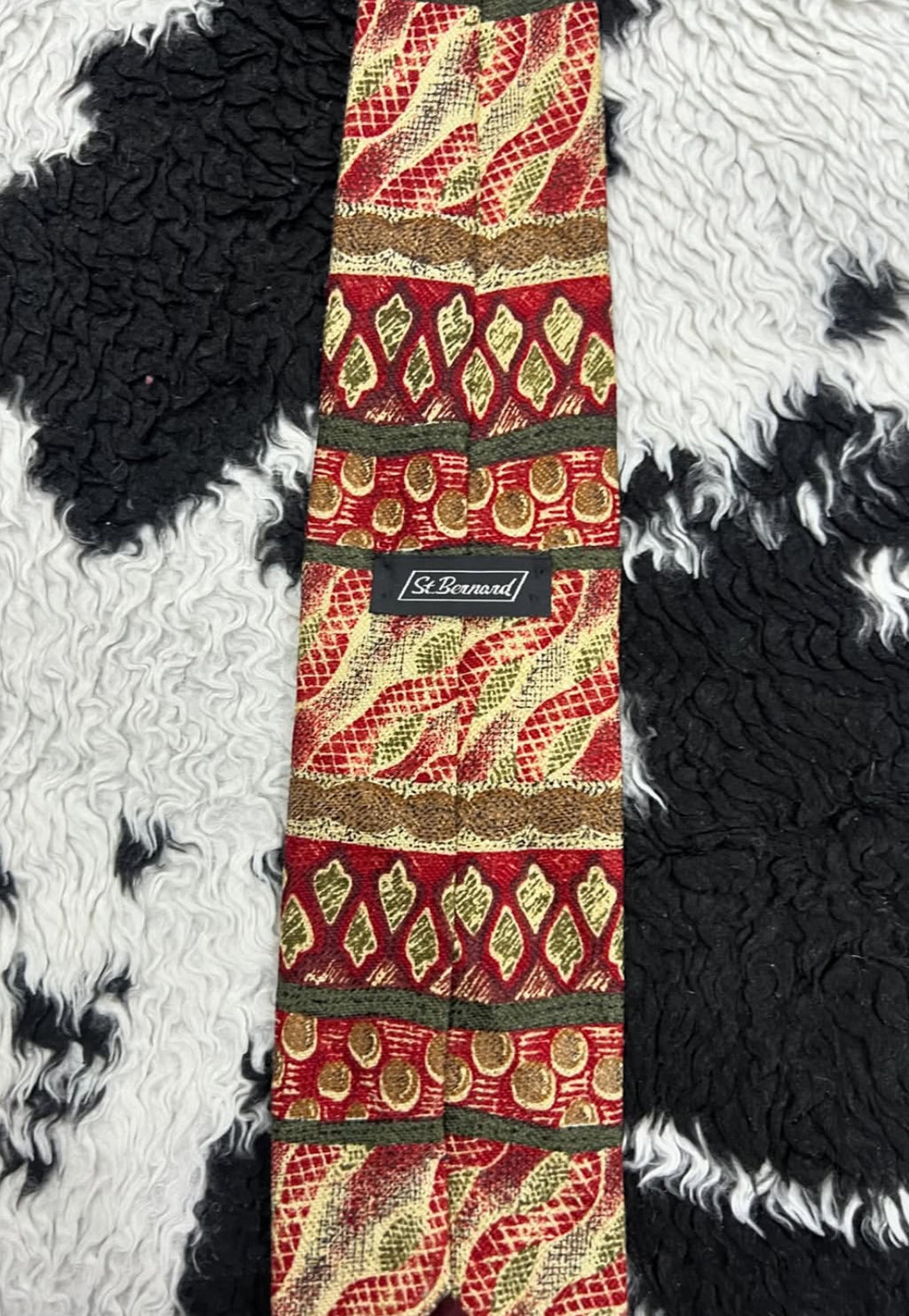 St. Bernard Red Tie