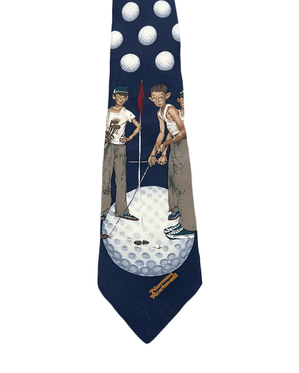 Vintage 1995 Brown & Bigelow Golf Tie