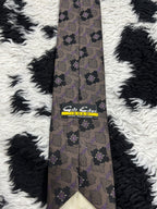 Gilt Edge Brown & Black Embroidered Tie