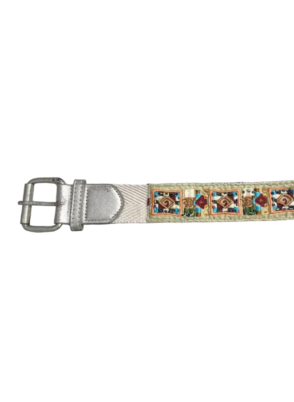 Beaded Canvas Belt