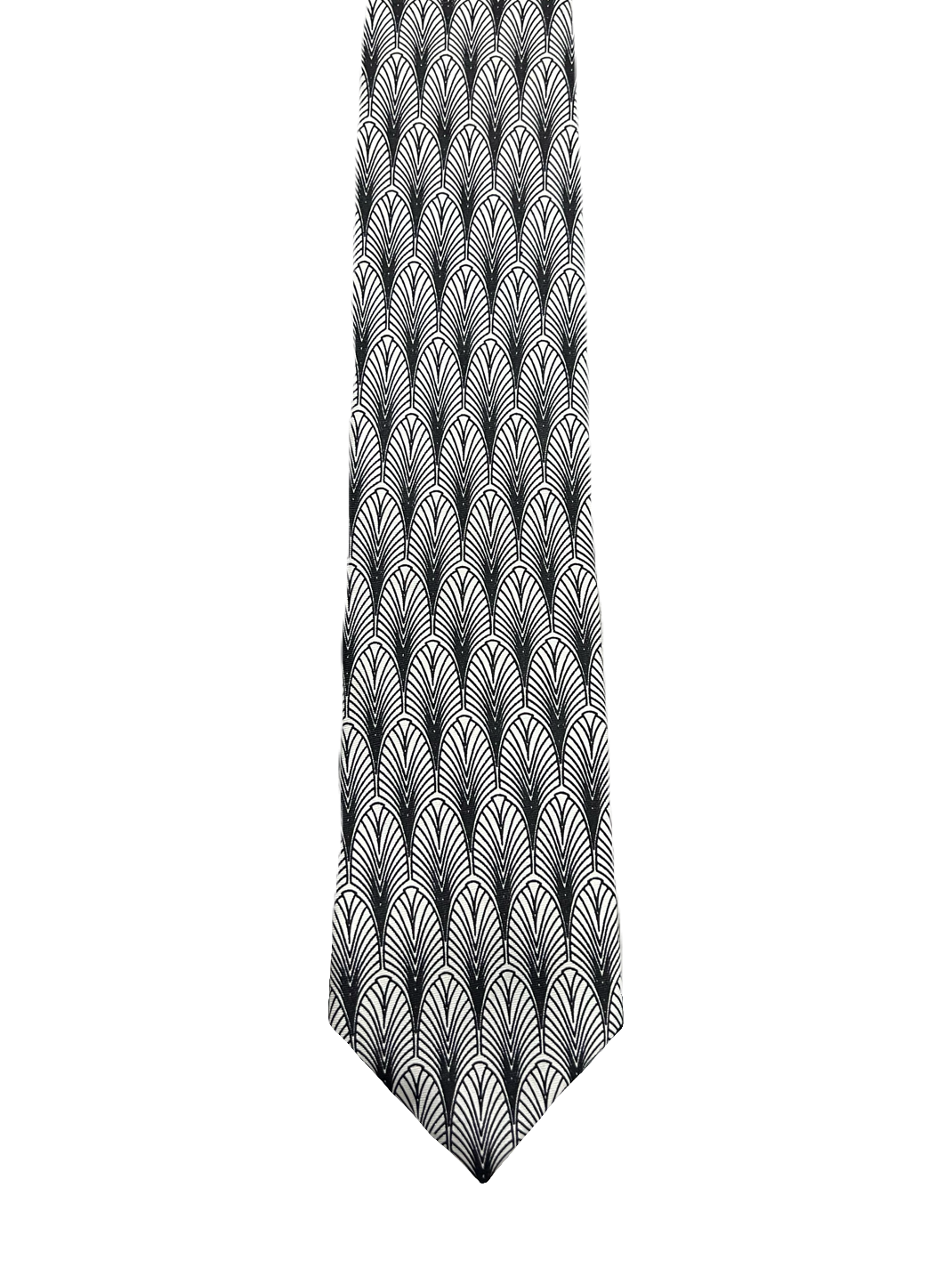 Fox & Chave Black and White Tie