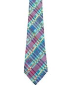 Plaid Blue Purple & Lavender Tie