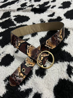 Snake-Skin Wide Belt