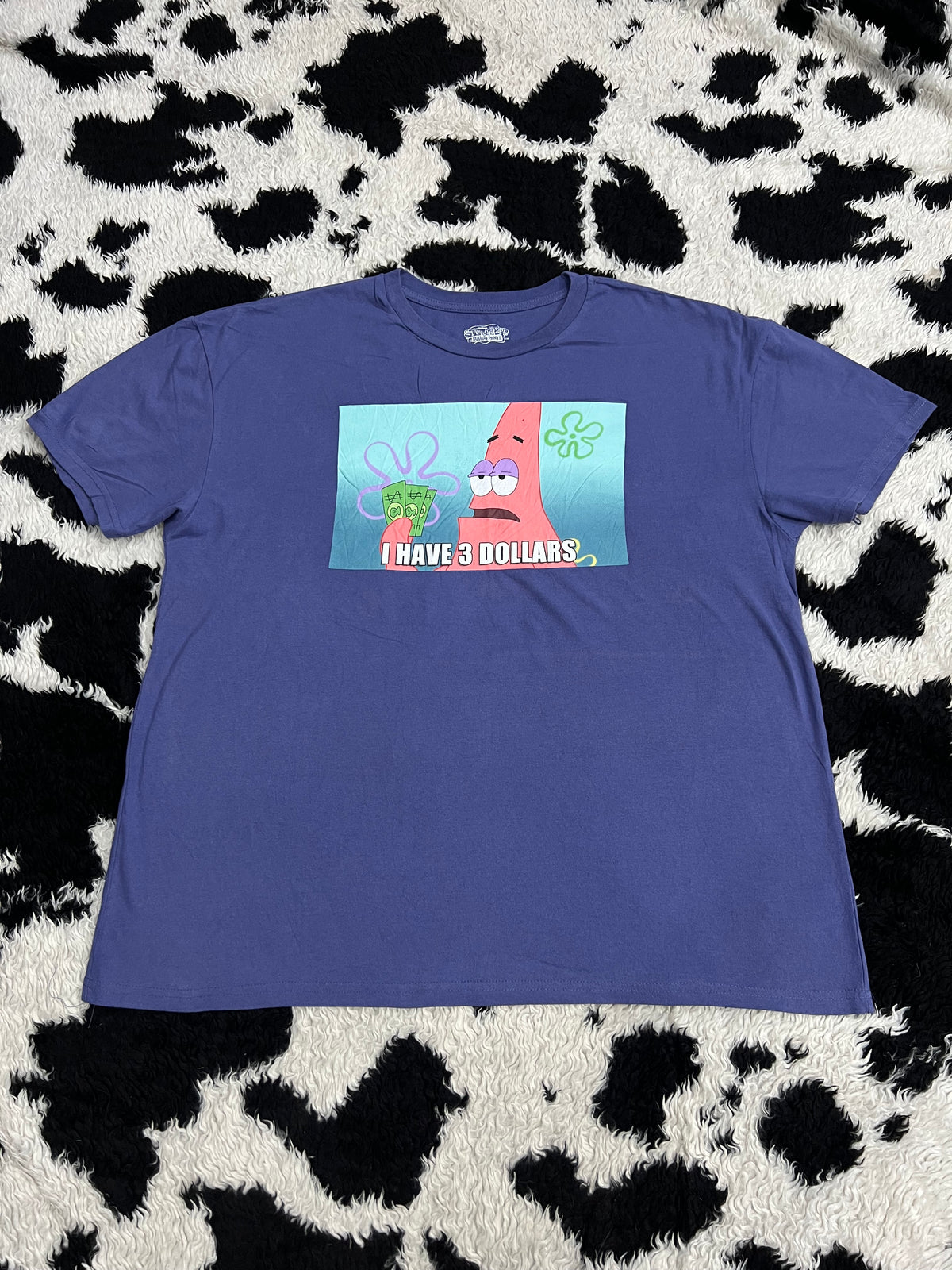 Spongebob Patrick "I Have 3 Dollars" Tee (Extra Large)