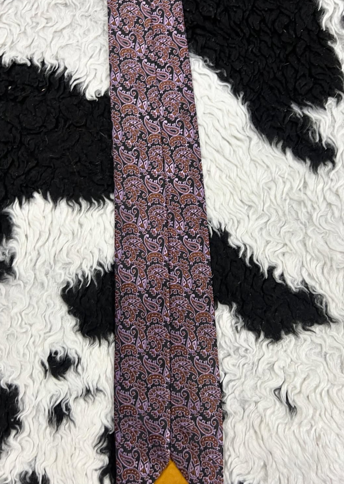 Pink & Blue Paisley Tie