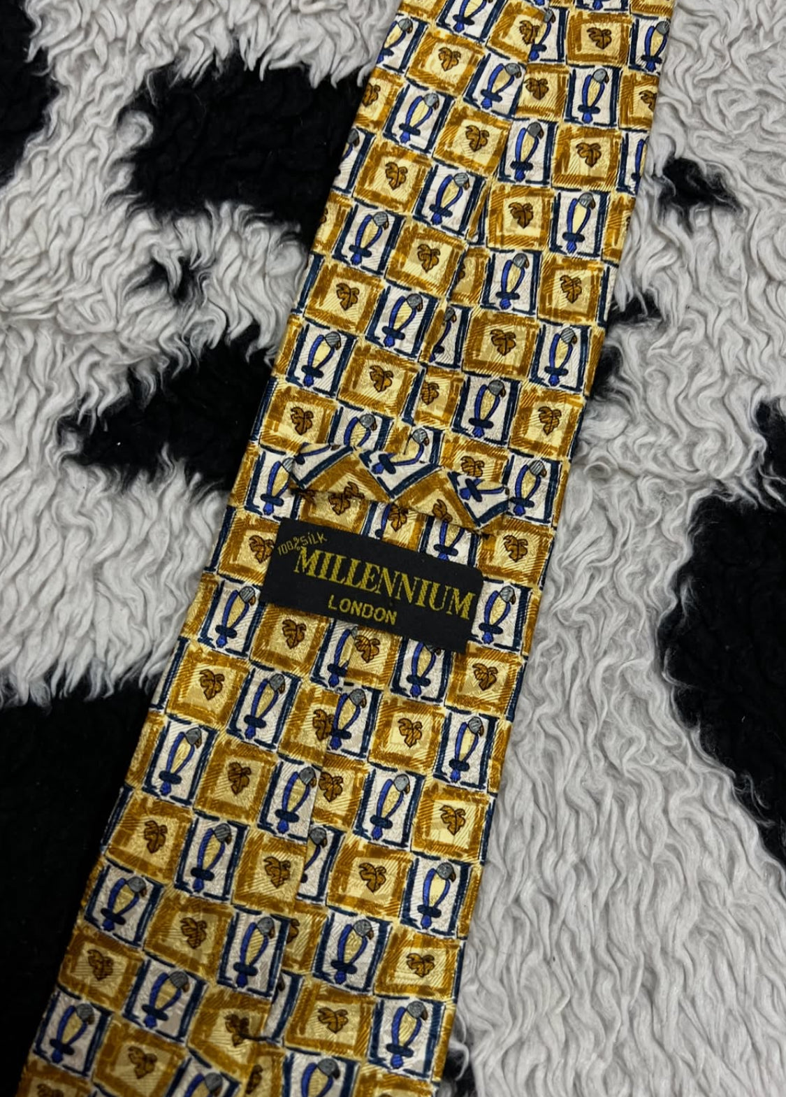 Yellow Parrots Tie