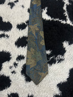 St. Bernard Blue Embroidered Floral Tie
