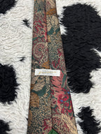 SOVRANO Green Fully Embroidered Tie