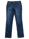 y2k The Slim Floral Embroidered Pants (Waist 32)