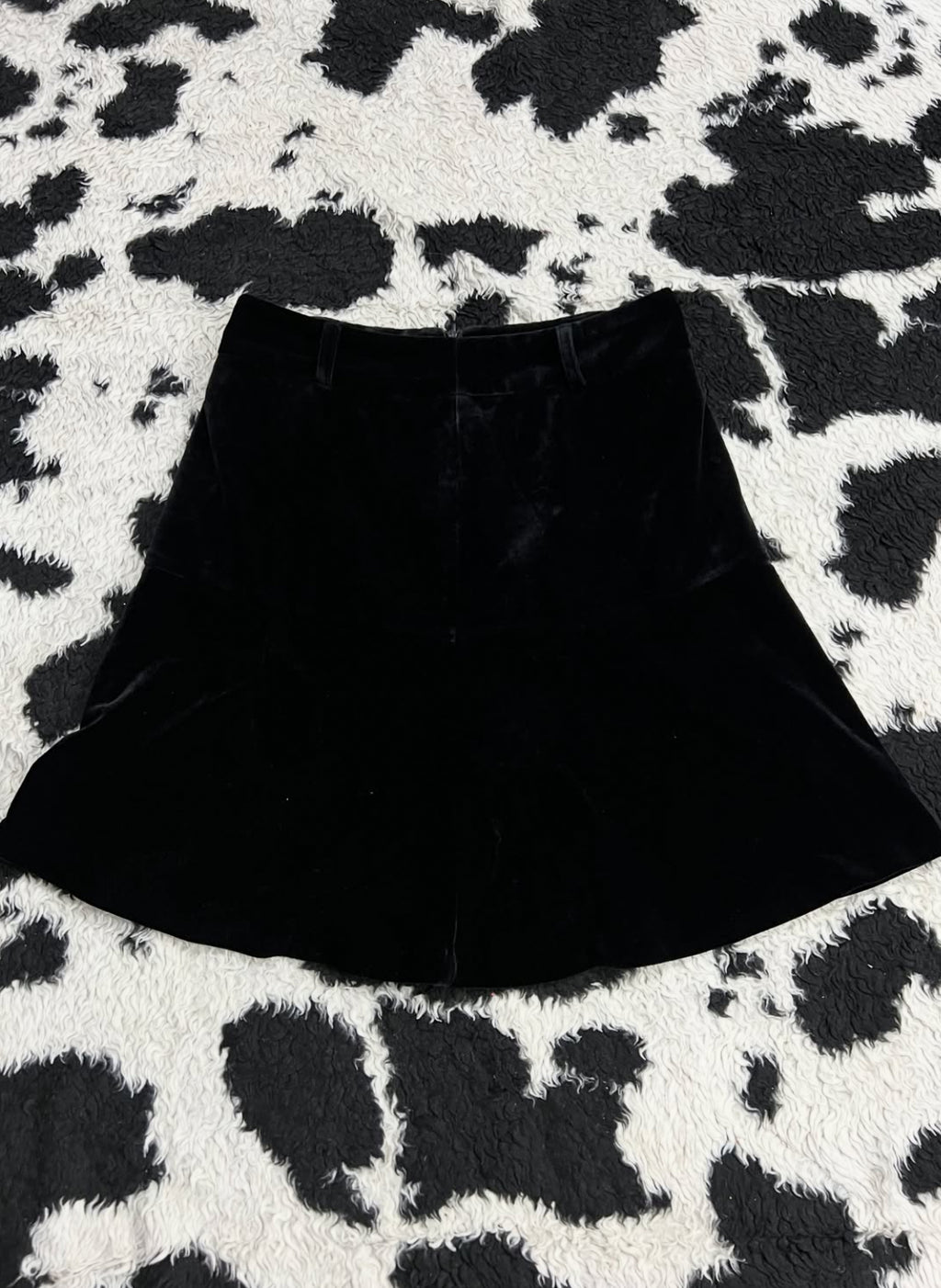 Black Velvet Skirt