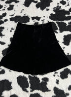 Black Velvet Skirt