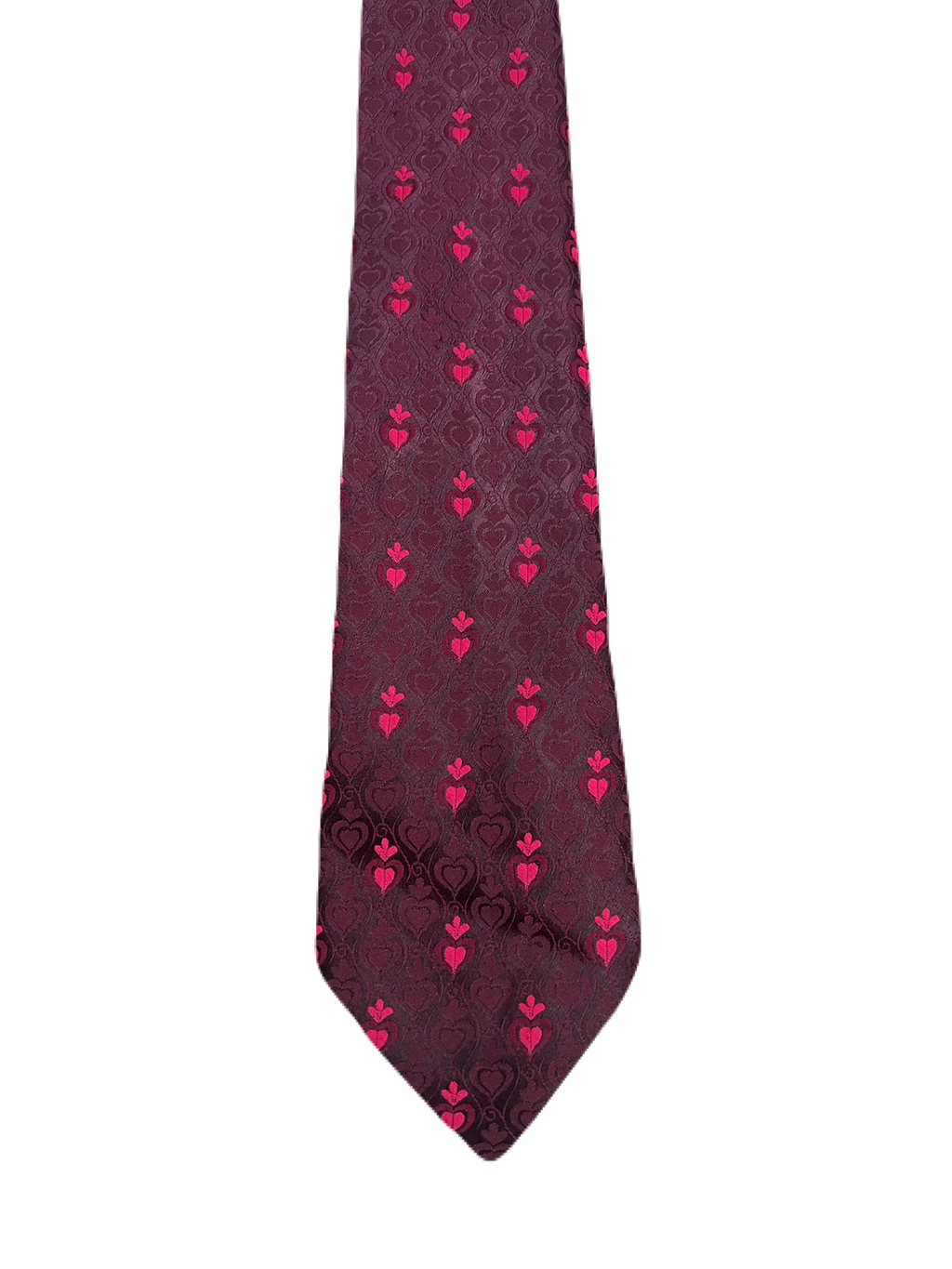 Delaware Hearts Embroidered Tie