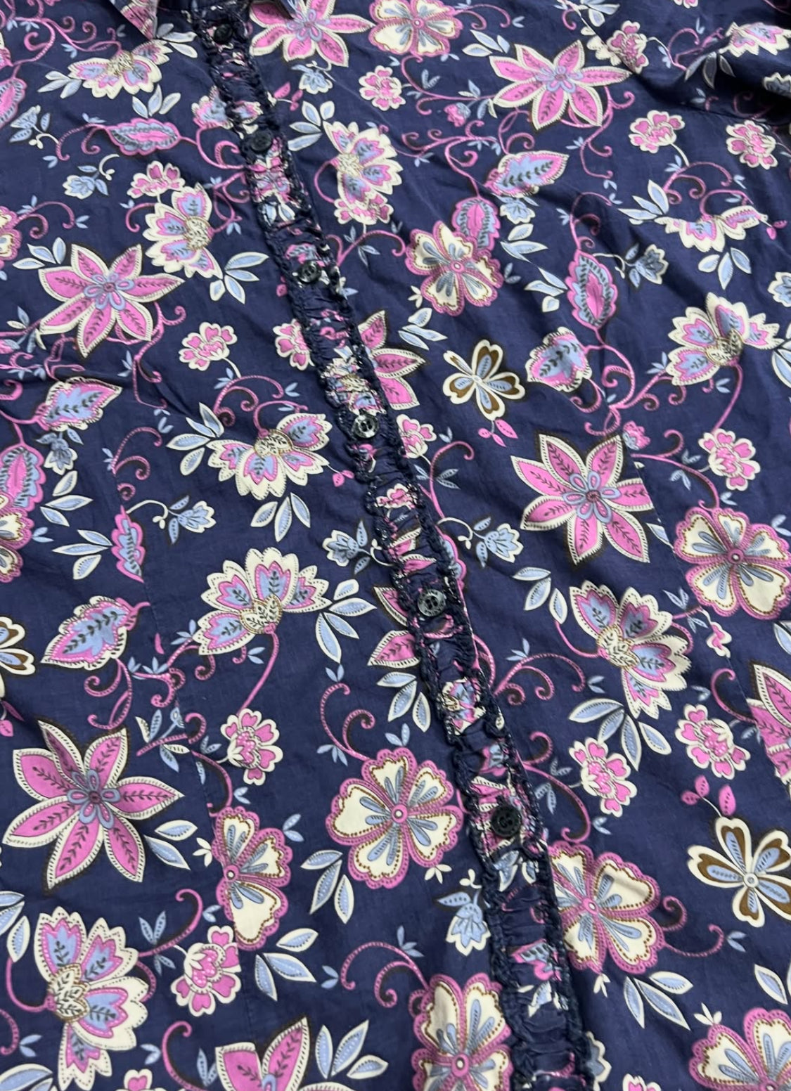 Purple Floral Buttonup