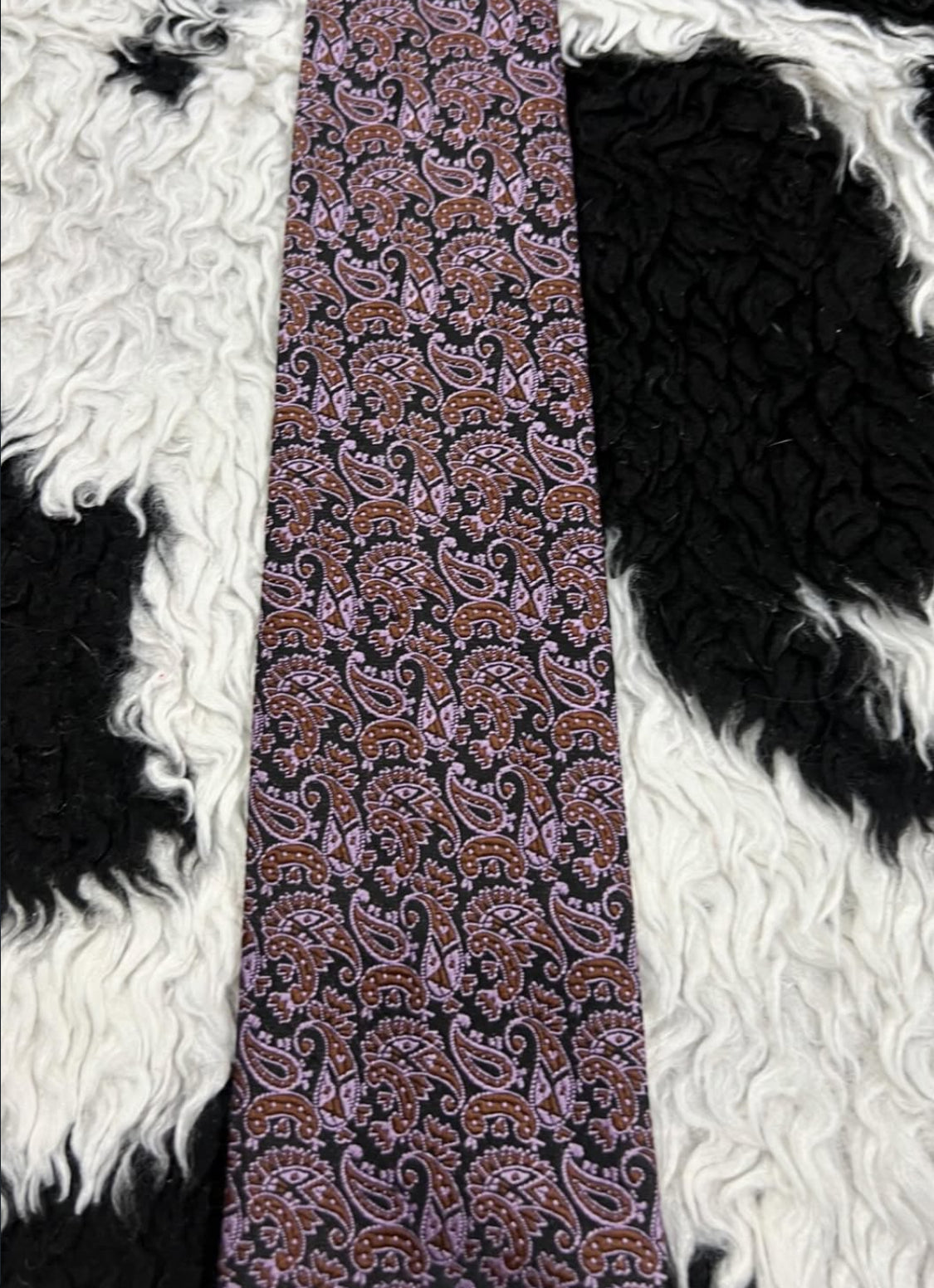 Pink & Blue Paisley Tie