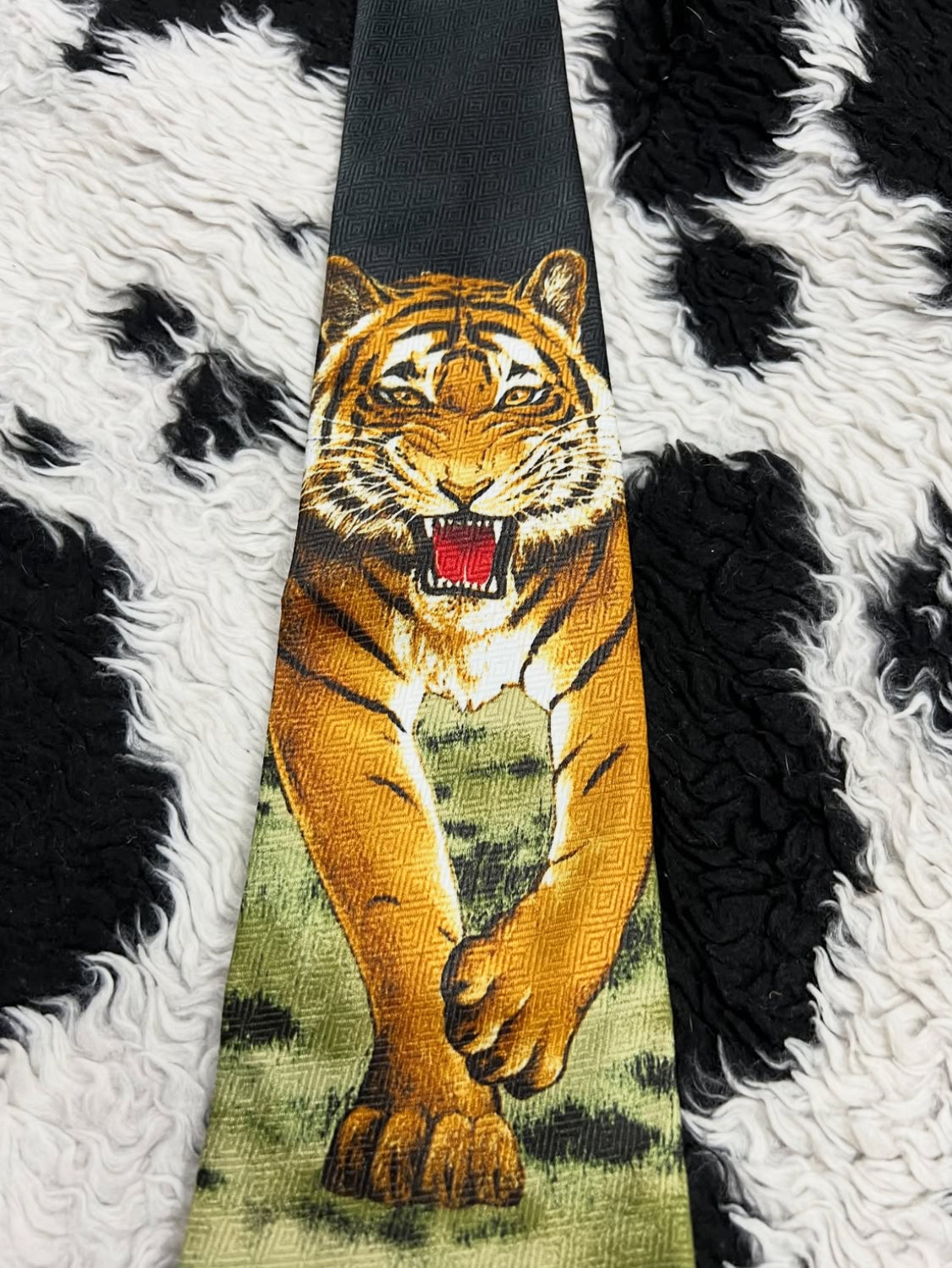 Fratello Roaring Tiger Graphic Tie