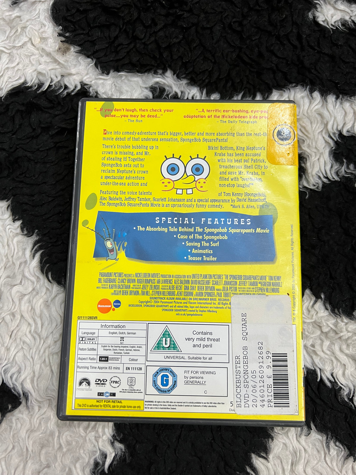 The Spongebob Squarepants Movie DVD