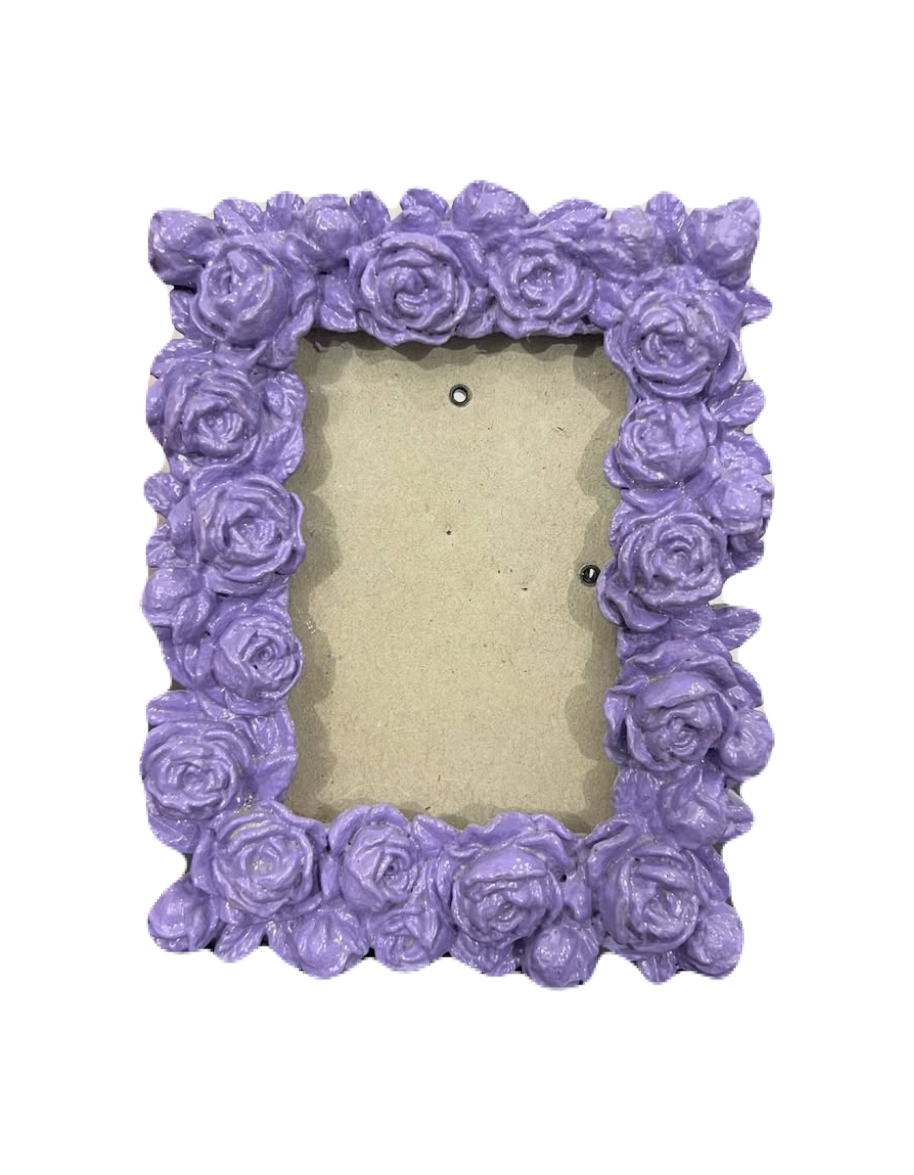Purple Flowers Photo Frame