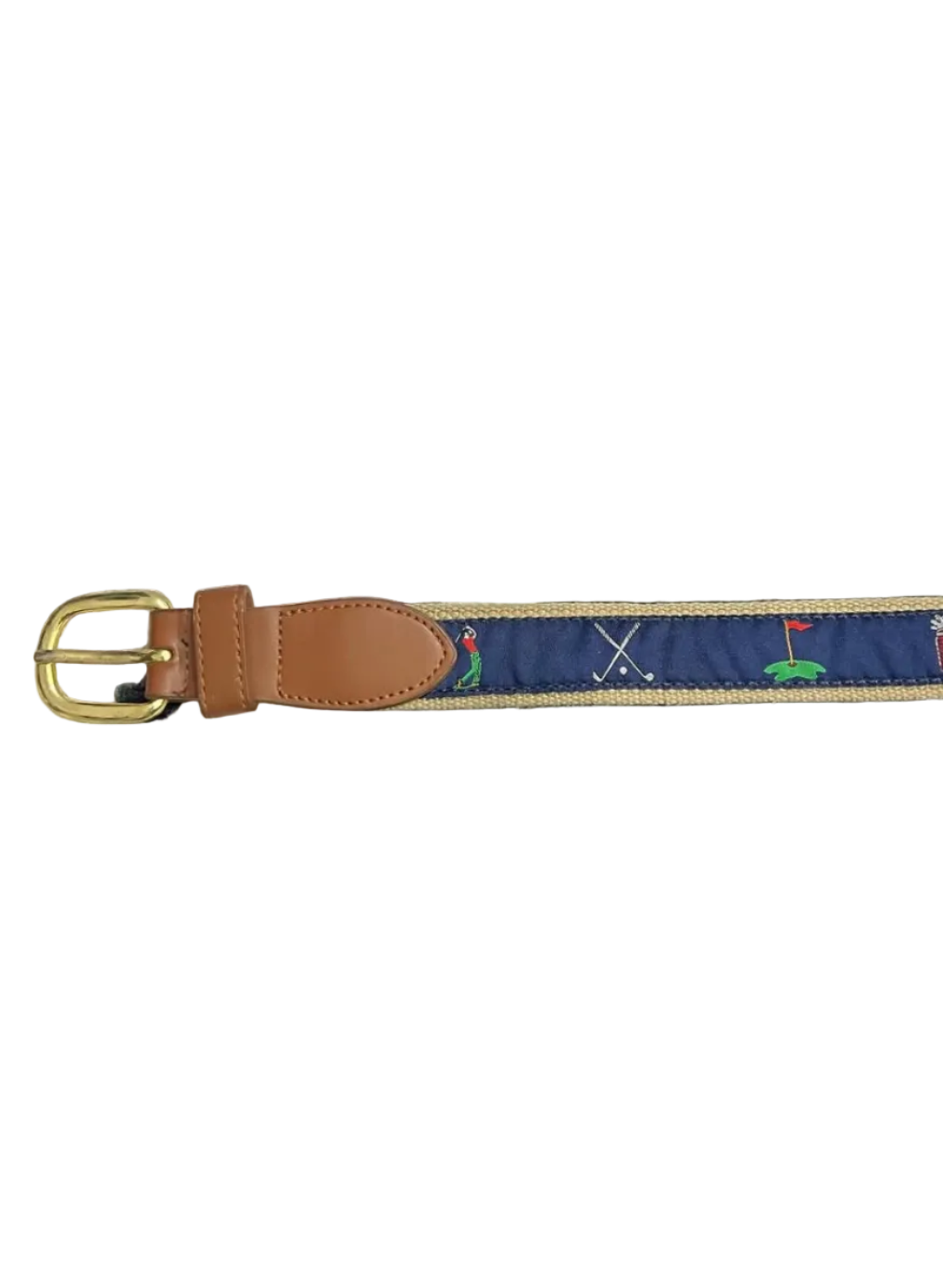 Golf Embroidered Belt