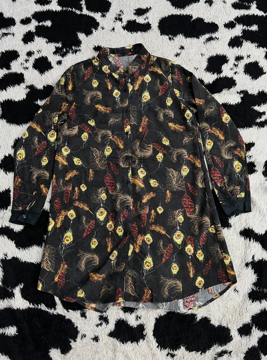 Peacock Printed Buttonup