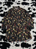 Peacock Printed Buttonup