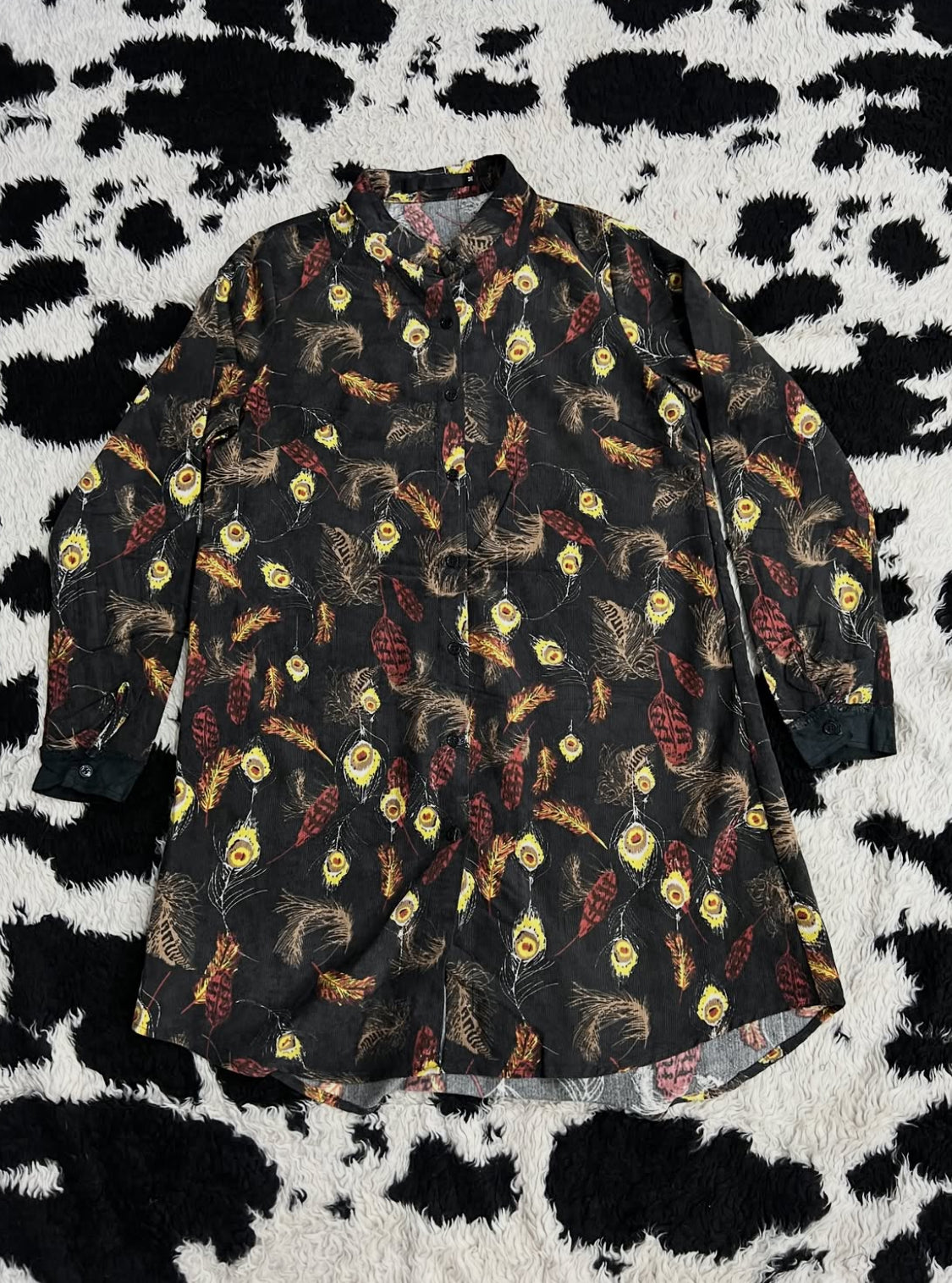 Peacock Printed Buttonup
