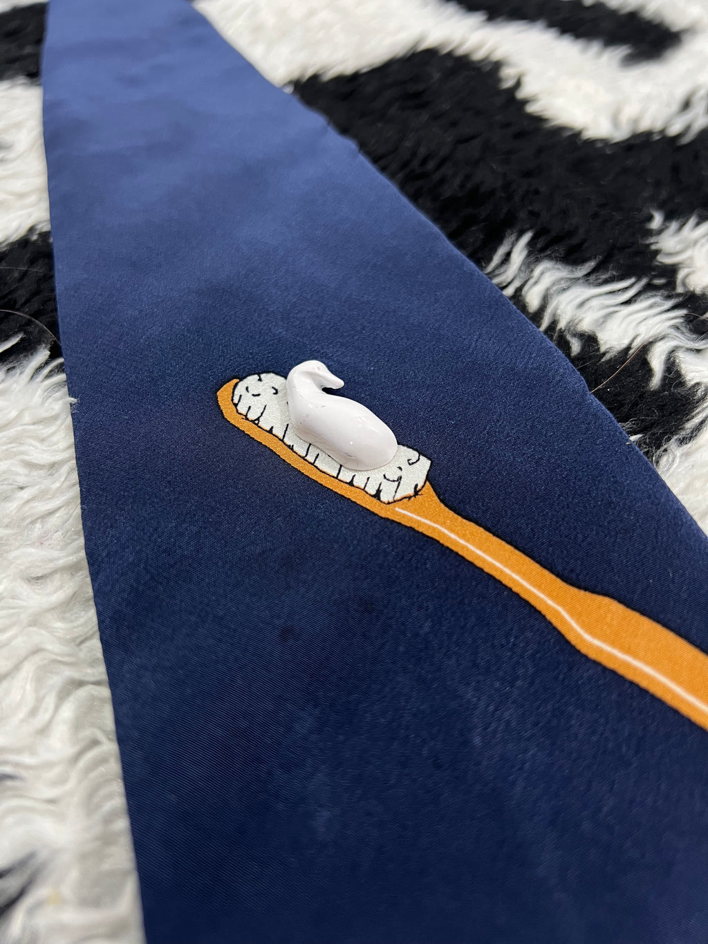 3D Vintage 1994 Vicky Davis "Brush Daily" Toothpaste Tie