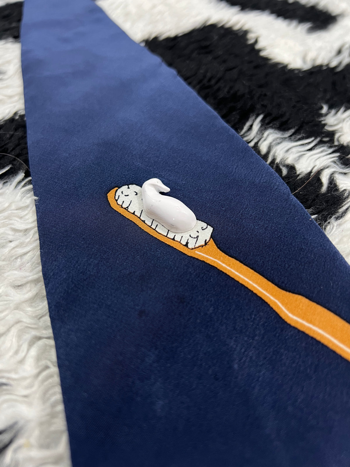 3D Vintage 1994 Vicky Davis "Brush Daily" Toothpaste Tie