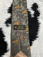 Fully Embroidered Flying Mallards Tie