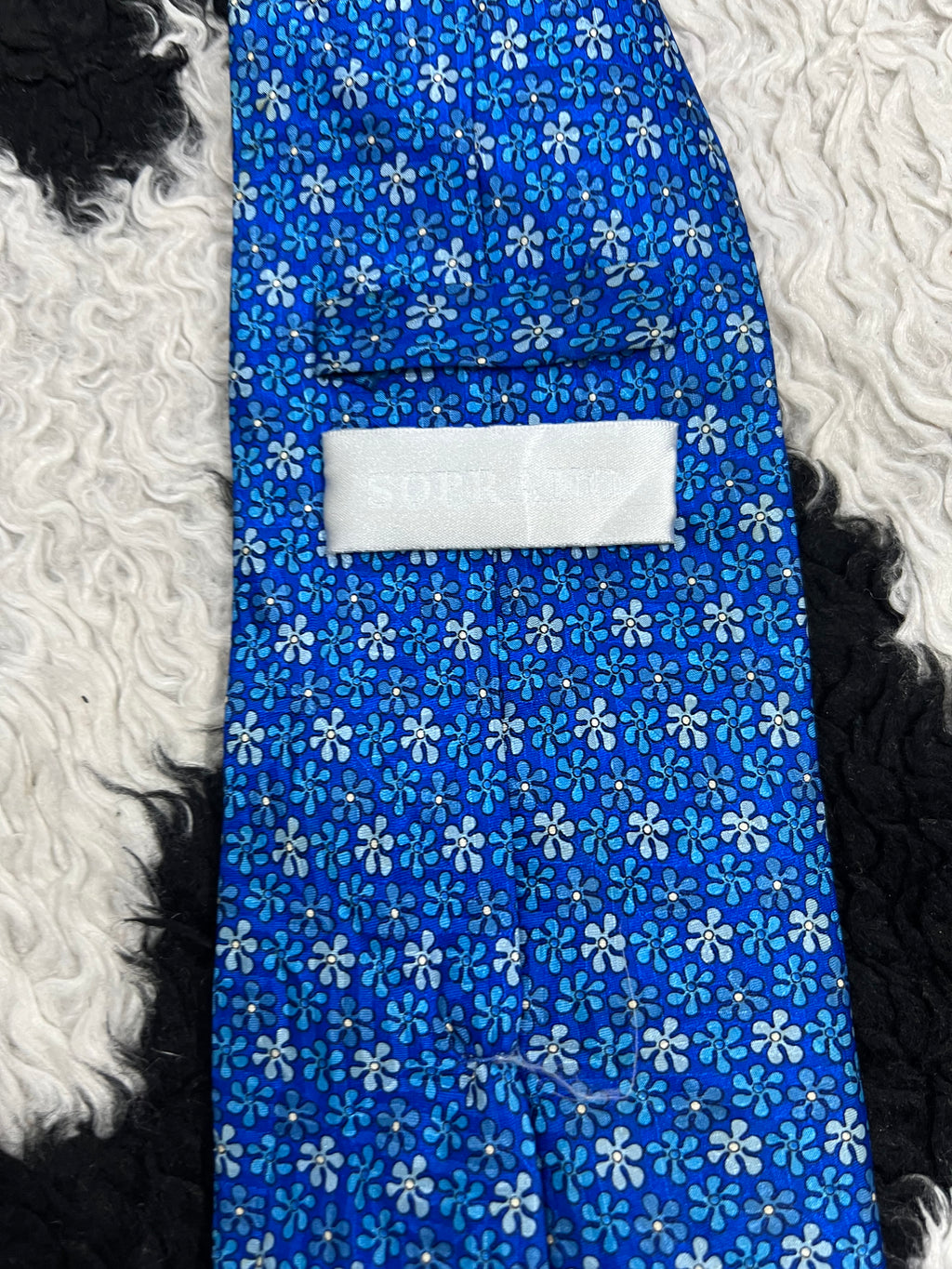 Blue Flowers Tie