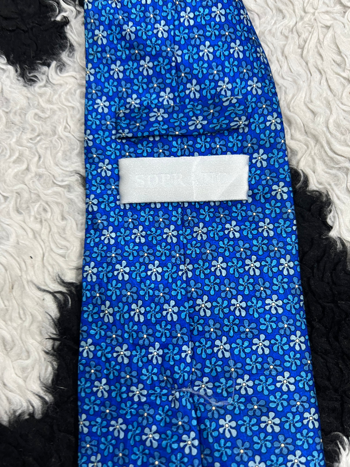 Blue Flowers Tie