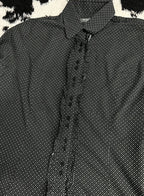 TM Lewins Black Dotted Women's Buttonup