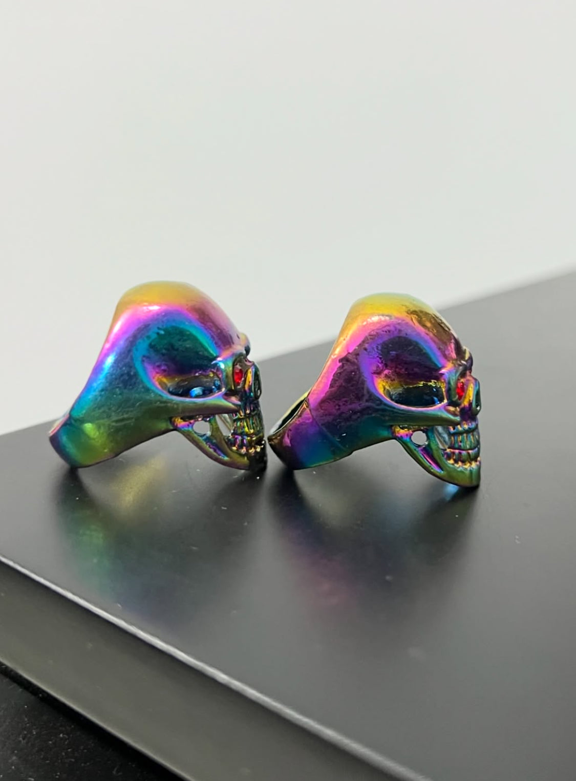 Rainbow Skull Chunky Ringh