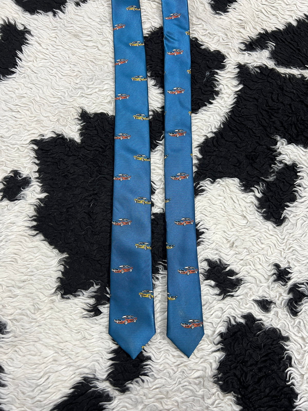 NEXT Car Embroidered Narrow Tie