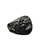 Circular Lion Black Ring