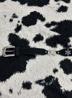 Black Bedazzled Conjoined Belt