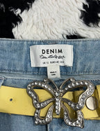 Miss Selfridge Embroidered Butterfly Denims (Waist 32)