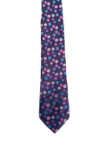 Double TWO Purple Floral Tie