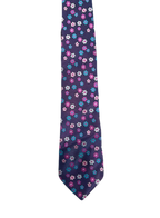 Double TWO Purple Floral Tie