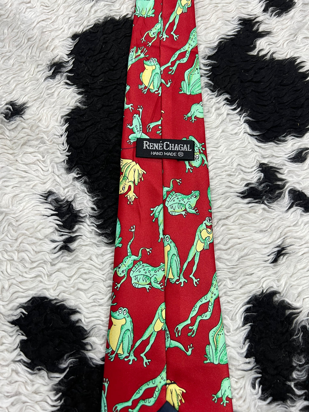 Vintage Rene Chagal Frogs Tie