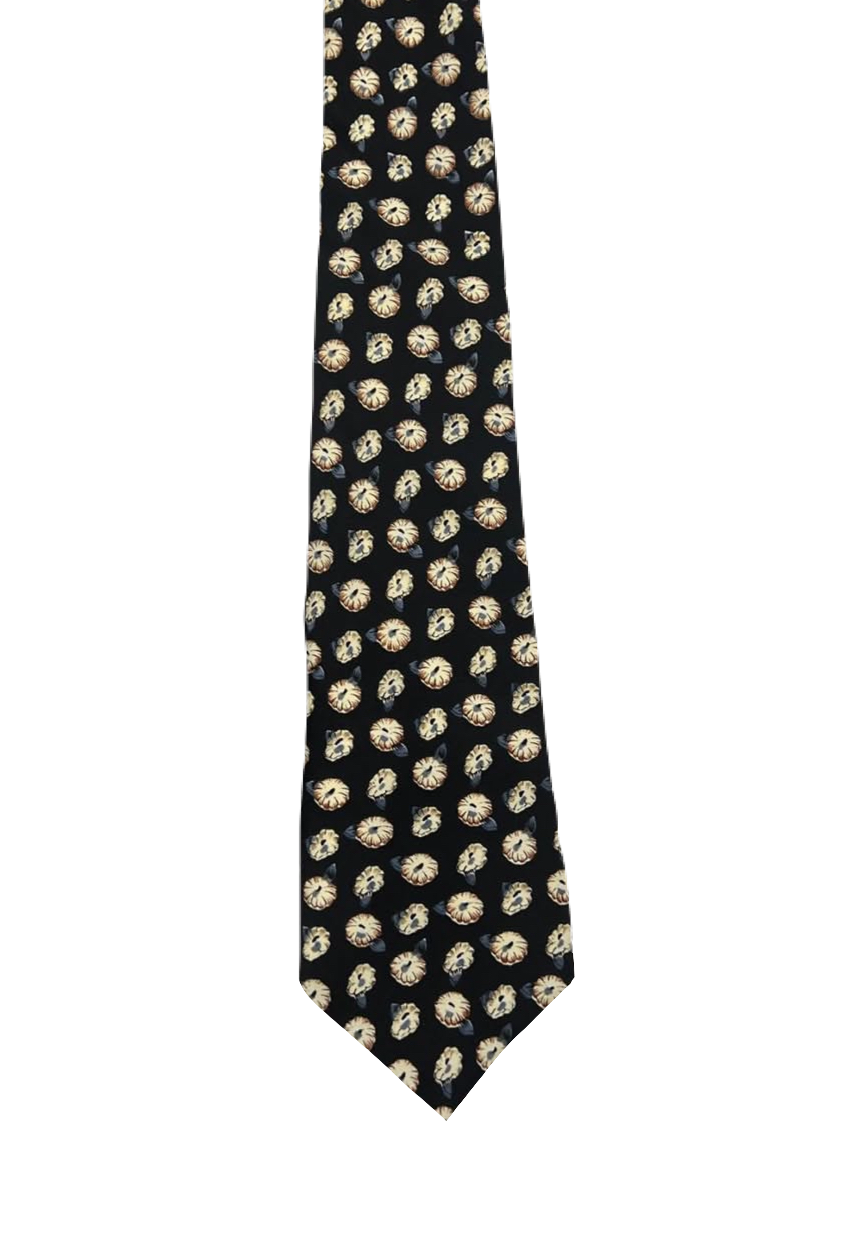 Johnny Coburn Black Floral Tie