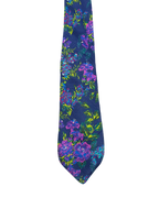 Duchamp Blue Narrow Floral Tie